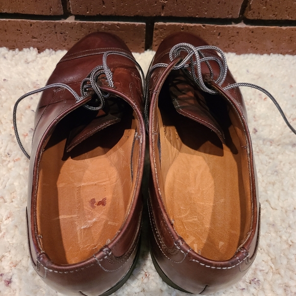 Allen Edmonds Brown Cap-Toe Oxford Lace-Up Dress Shoes Size 9 1/2 D - Picture 3 of 12